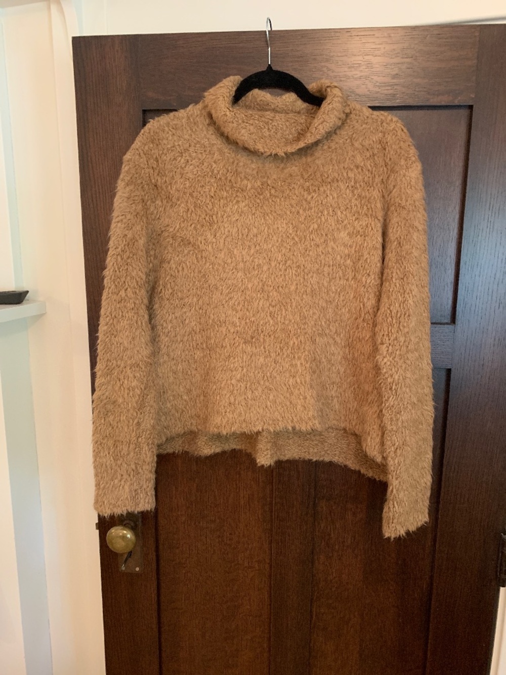 James Perse Fuzzy Mock Neck Sweater